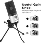 FIFINE USB Microphone for Zoom Video Meeting Online Class on PC Computer - Image 2
