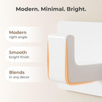 White Wall Mounted Coat Rack - Image 4