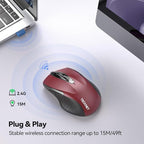 TECKNET Wireless Mouse for Laptop, Silent Mouse Quiet Click, Computer Mice - Image 5