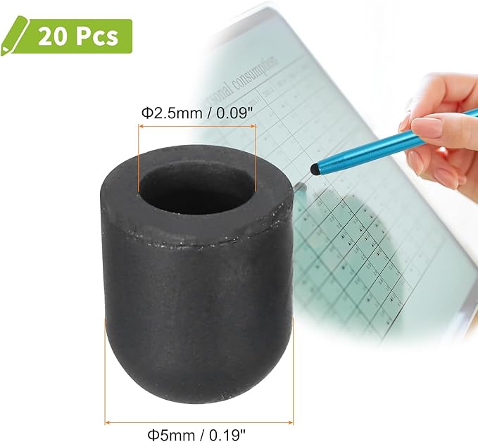 MECCANIXITY 20Pcs Replacement Stylus Pen Tips 5mm Conductive Capacitive Touch - Image 2