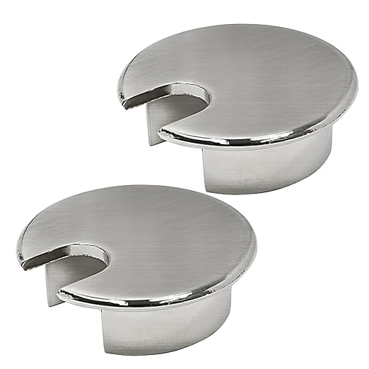 Desk Grommet 1-3/8", Desk Cord Hole Cover, Cable Grommet Metal Zinc Alloy by BOPOREAE