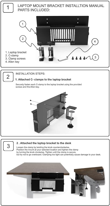 Verticle Side-Mount Laptop Desk Stand fits: - Image 7