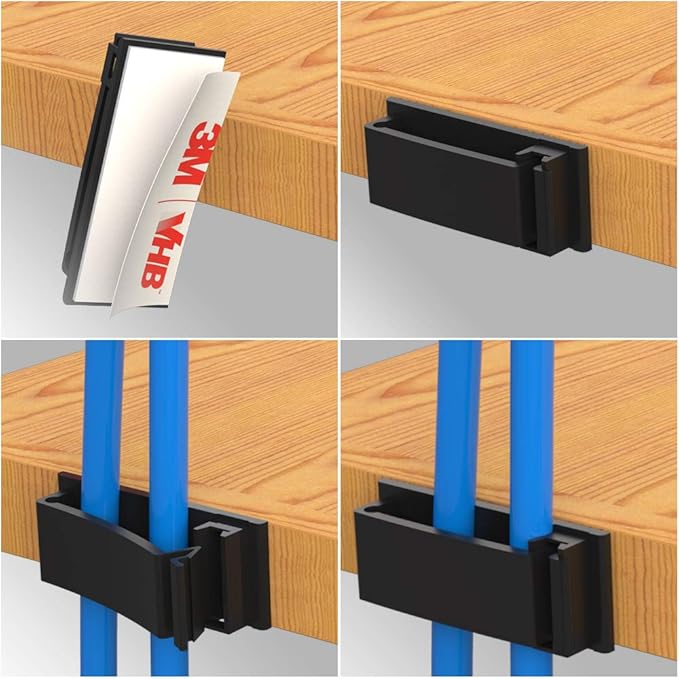Cable Clips with Strong Self-Adhesive, XIAOXI Multipurpose Wire Clamps - Image 7