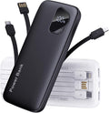 2025 Portable Charger with Built in Cables, 12800mAh Travel Essential Battery by FancyBean