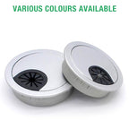 2 Pcs Desk Grommet 2-3/8" / 60 mm, Desk Cord Hole Cover, Cable Grommet ABS - Image 2