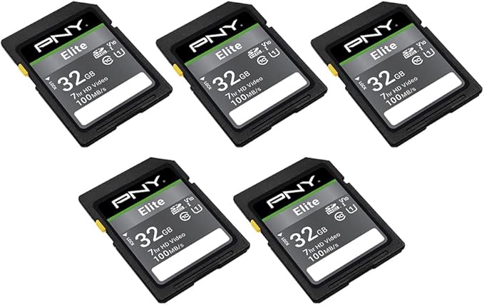 PNY 32GB & 64GB Elite Class 10 U1 V10 SDHC & SDXC Flash Memory Card Bundle - Image 3