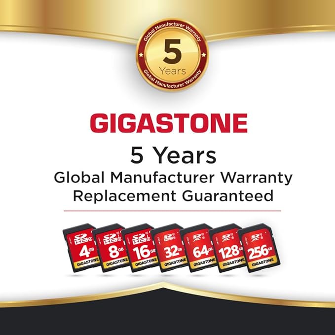 GIGASTONE 64GB SD Card 2-Pack UHS-I U1 Class 10 SDXC Memory Card High Speed - Image 8