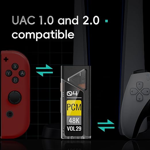 HiBy FC4 USB DAC MQA Dongle 1.1”OLED DSD512 PCM 768 EQ&PEQ 3.5mm SE + 4.4mm BAL - Image 5