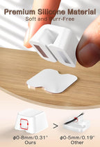 Maveek Magnetic Cable Clips, 5 Pack Square Cord Organizer - Image 4