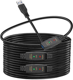 LDKCOK Active USB 3.0 Extension Cable 60ft– Male to Female Extender Cord by LDKCOK
