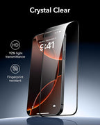 ESR 3 Pack 9H+ Glass for iPhone 16 Pro Screen Protector, Armorite Ultra-Tough - Image 8