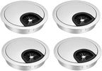 uxcell Cable Hole Cover, 2.4Inch/60mm Zinc Alloy Desk Wire Cord Cable Grommets by uxcell