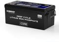 Renogy 24V 100Ah BMS LiFePO4 Self-Heating Deep Cycle Lithium Battery, Over 5000 by RenogySolar