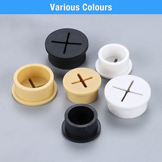 Desk Grommet, 3/4 in 20 mm Silicone Rubber Grommets, Flexible Wall Cord Pass - Image 8