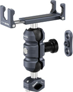 Anti-Theft Motorcycle Phone Mount, Aluminum Dual Socket Arm and U-Bolt Base - Image 10