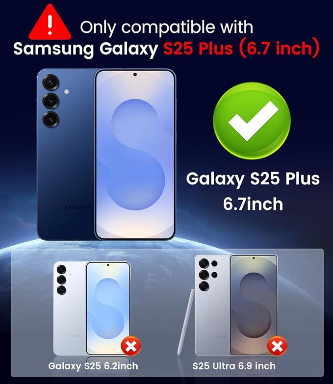 Magnetic for Samsung Galaxy S25 Plus Case Slim Soft Silicone Bumper Shockproof - Image 2