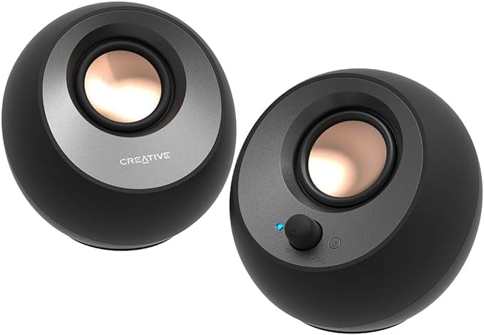 Creative Pebble V3 Minimalistic 2.0 USB-C Desktop Speakers by CreativeLabs