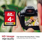 GIGASTONE 4GB SD Card 5 Pack SDHC Class 4 Memory Card - Image 3