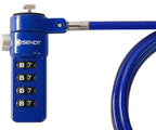 Sendt Blue Notebook/Laptop Combination Lock Security Cable - Image 2