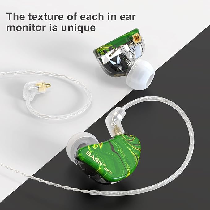 BASN MMCX in-Ear Monitors with Sound Isolation, Triple Driver Musicians HiFi - Image 6