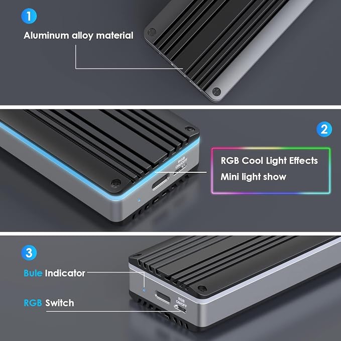 External SSD Enclosure USB-C 3.2 - Image 11