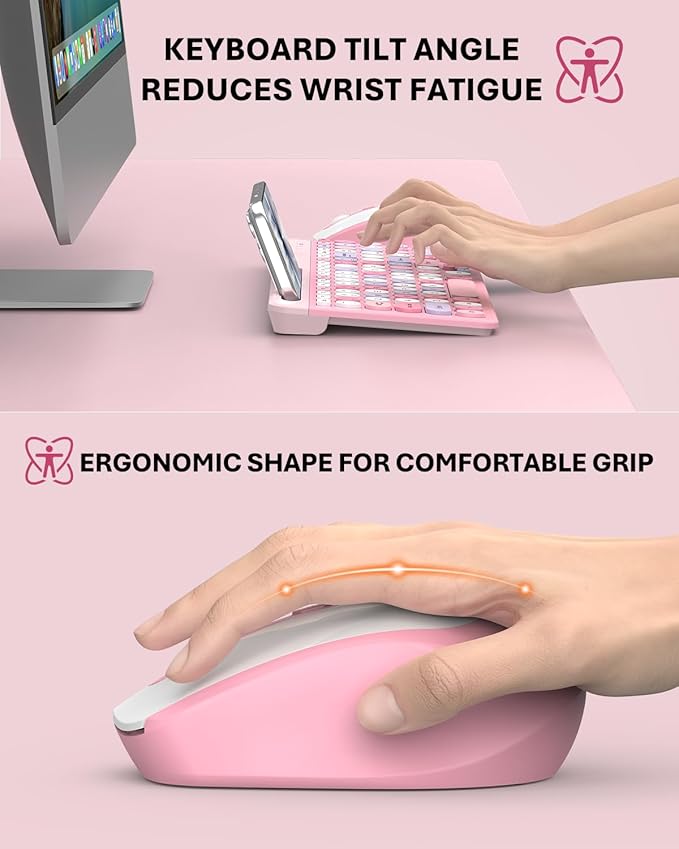 Colorful Wireless Keyboard and Mouse Combo - Image 6