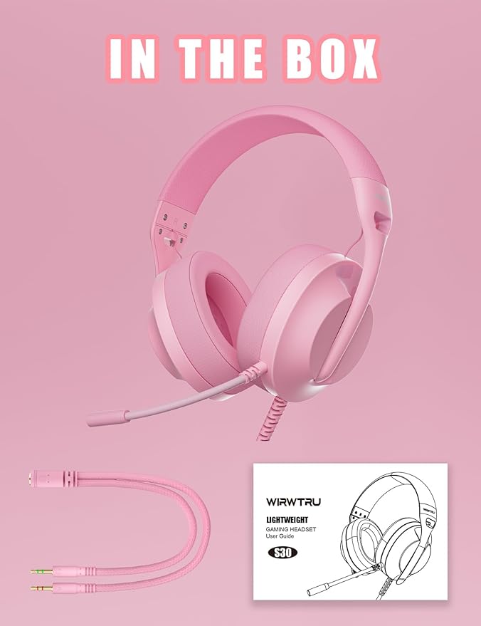 S30 Gaming Headset with Microphone, 198g Lightweight Design, Wired Gaming - Image 7