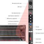 GX16 Professional 16 Channel Bluetooth Audio Mixing Console - Image 4