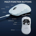 EWEADN X23Pro Wireless Gaming Mouse, 2.4G/BT5.0/USB-C Esports Gaming Mouse - Image 7
