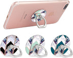Bonoma Phone Ring Grip, 3 Pack Wave Geometric Marble 360 Degree Rotation 180 - Image 3