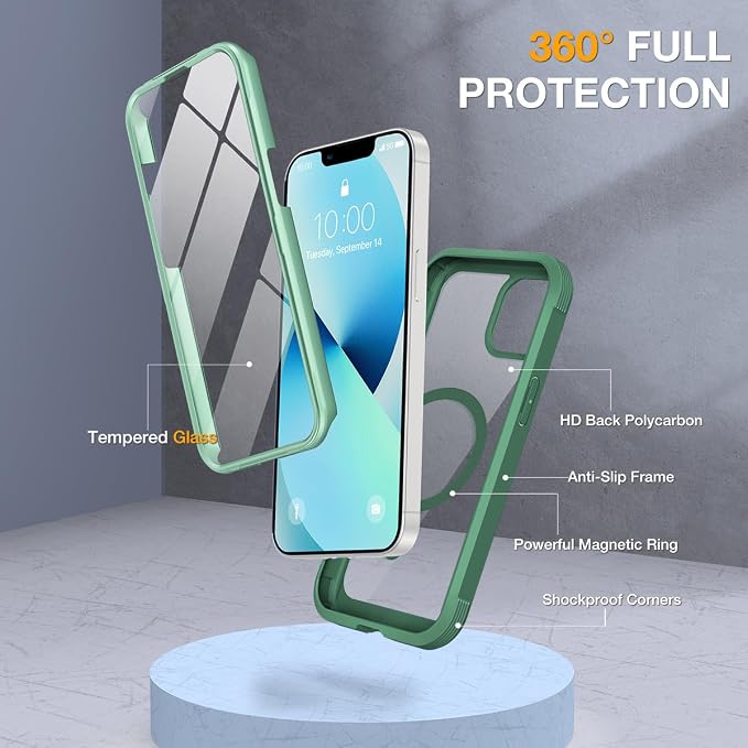 Miracase for iPhone 13 Case 6.1'', Full-Body Bumper Phone case - Image 2