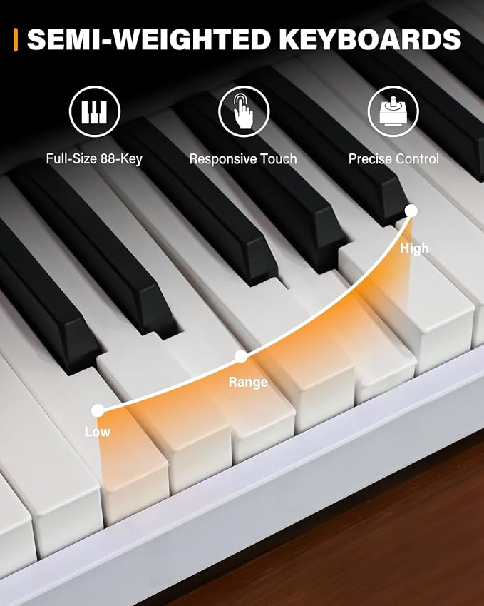 AiJoy 88 Key Beginner Piano Keyboard - Image 3