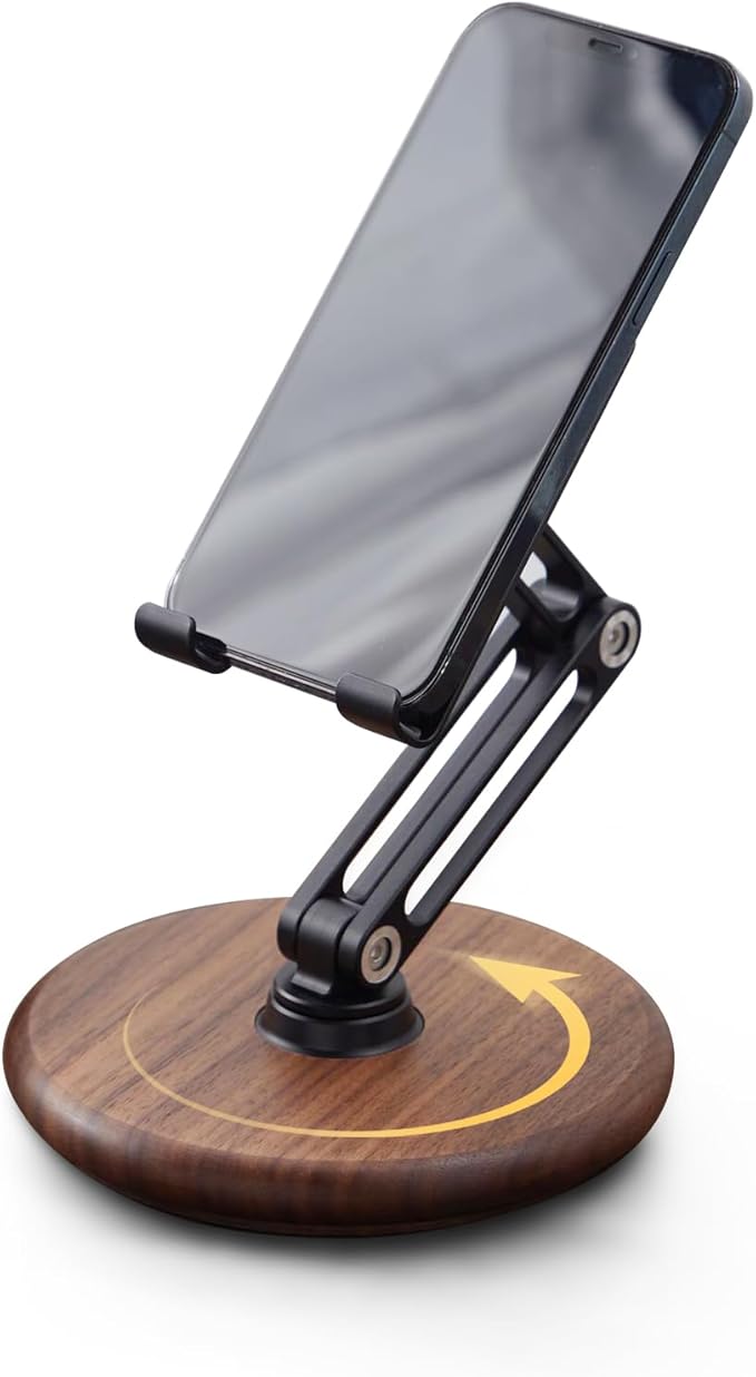 RENMTURE Phone Desk Stand, Adjustable Foldable Cell Phone Stand by RENMTURE