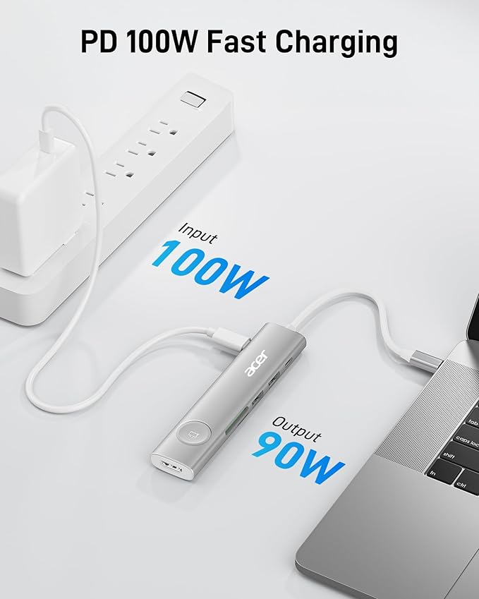 Acer USB C HUB Multiport Adapter, 7 in 1 USB-C to HDMI Adapter - Image 4