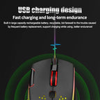 VEGCOO Wireless Gaming Mouse, C30 Silent Click Wireless Rechargeable Gaming - Image 5