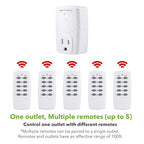 BN-LINK Mini Wireless Remote Control Outlet Switch Power Plug in - Image 8