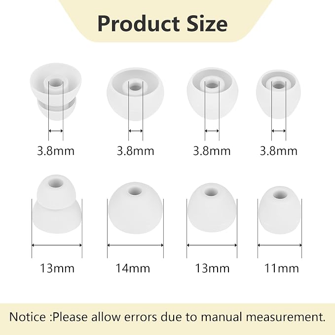 Ear Bud Covers Silicone Replacement Earbud Tips Compatible - Image 2