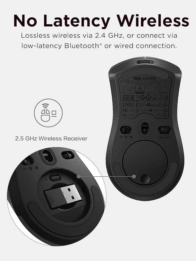 Lenovo Legion M600 RGB Wireless Gaming Mouse – 16, 000 DPI, 9 Programmable - Image 8