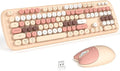 KNOWSQT Wireless Keyboard and Mouse Combo Pale MilkTea by KNOWSQTKeyboardMouse