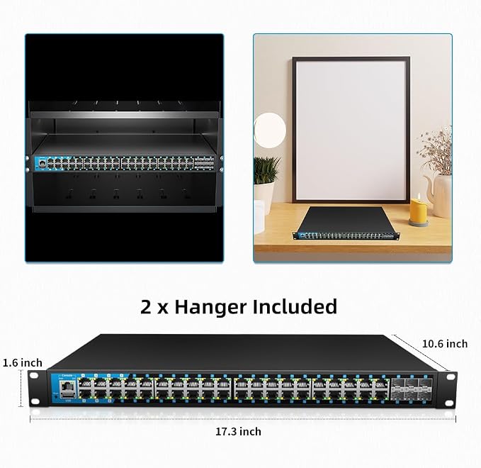 48 Port Gigabit PoE Switch Managed, - Image 5