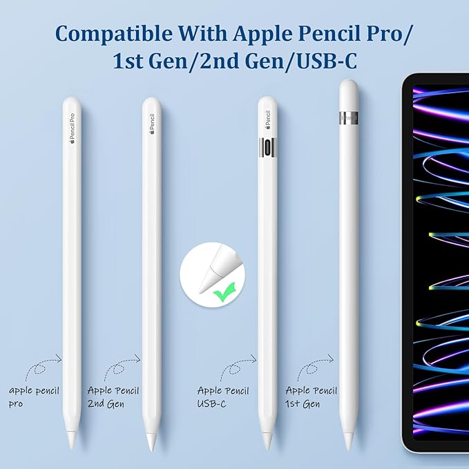 Replacement Tips for Apple Pencil 1st/2nd Gen, No Wear Out Upgraded Apple - Image 3