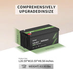OKMO 12V 300Ah LiFePO4 Lithium Battery 3840Wh Rechargeable Lithium Battery - Image 5