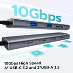 USB C to USBC Hub Dual/Triple Monitor, USBC Splitter 4K@30-60Hz - Image 7