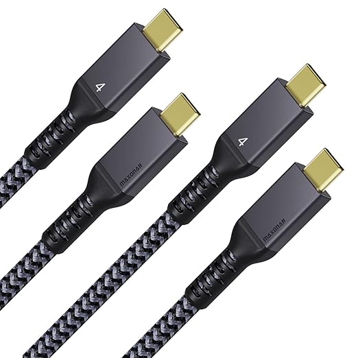 Maxonar Thunderbolt 4 Cable, 240W Thunderbolt Cable 40Gbps Data Sync and 8K by Maxonar