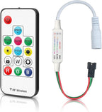RGBZONE RF 3-PIN LED Controller, RF Wireless Remote Control, DC 5V/12V/24V Mini by RGBZONE