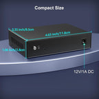 6 Port 2.5G Unmanaged Network Switch, VIMIN 4X 2.5Gbase-T Ports, 2X 10G SFP+ - Image 7