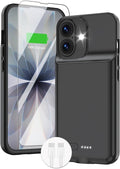 GIN FOXI Battery Case for iPhone 17, Charging Case Charger 8500mAh Ultra-Slim by GINFOXI