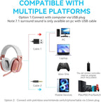 2.4GHz Wireless Gaming Headset for PC, Switch - Image 8
