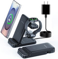 Wireless Charger for Samsung, 3 in 1 Wireless Charging Station for S25 S24 by TRIBONE