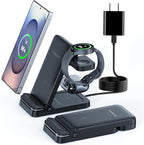 Wireless Charger for Samsung, 3 in 1 Wireless Charging Station for S25 S24 by TRIBONE
